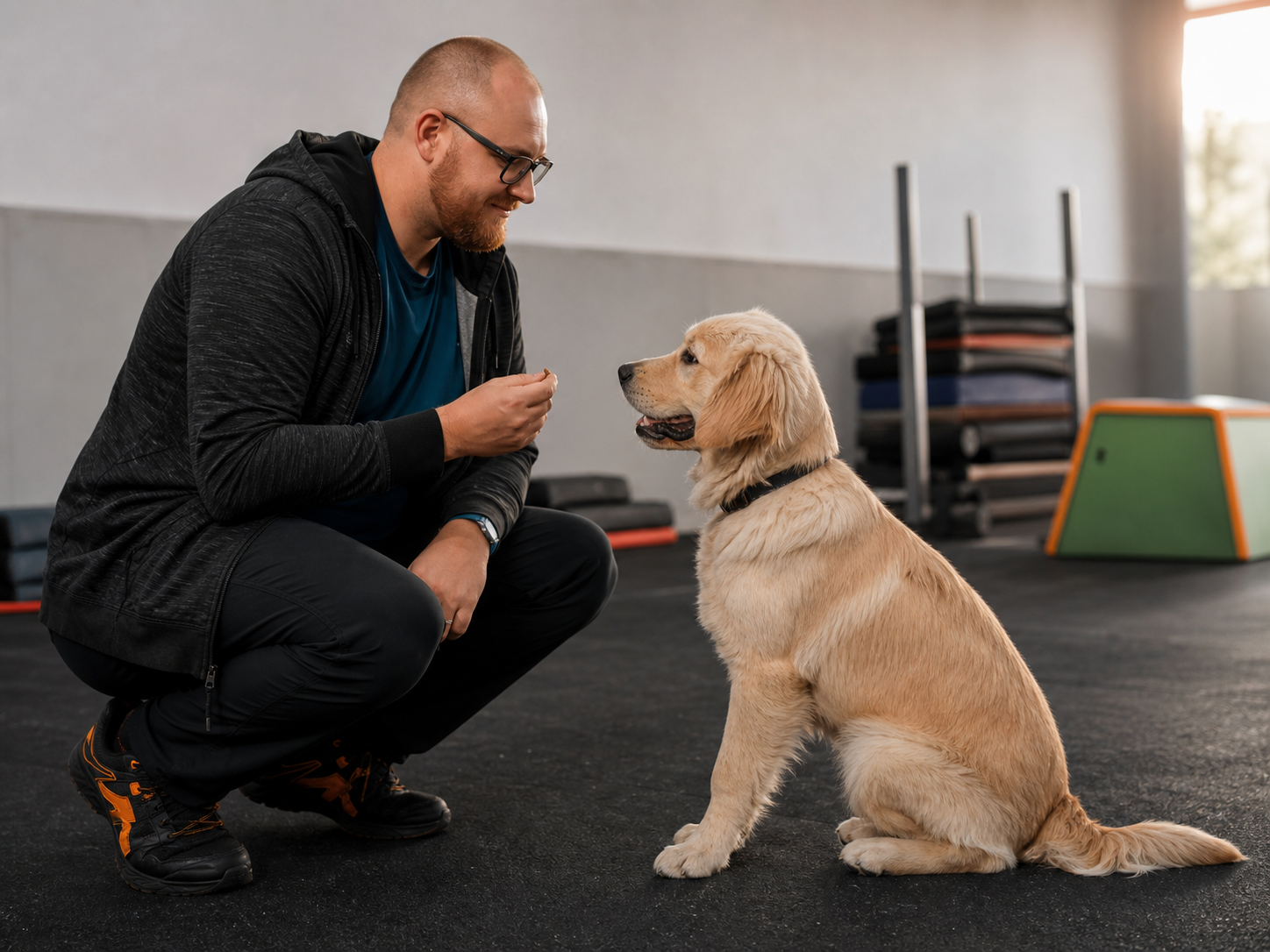 Séance d'éducation personnalisée avec un chien